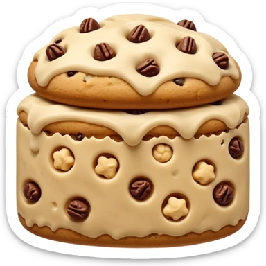 one filled date with like cookie dough topping  sticker