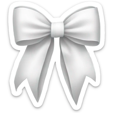 white bow sticker