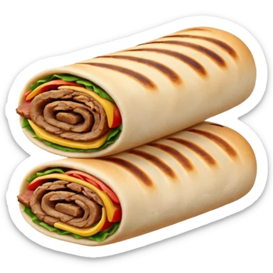 a shawarma sticker
