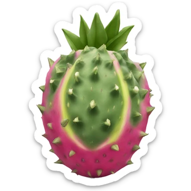 Pitahaya in section sticker