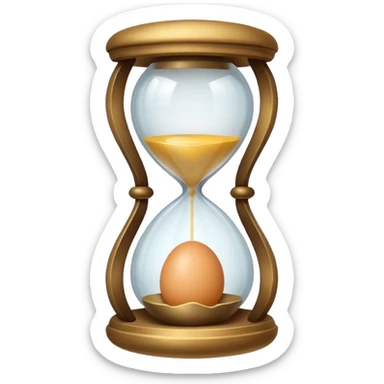 Hourglass egg shape sticker