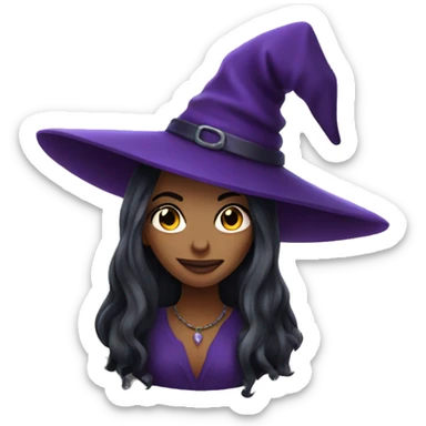 beautiful witch sticker