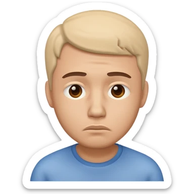 🥺😔 pero 3 D masculino  sticker