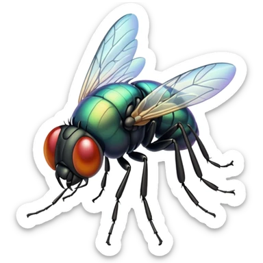 fly flying sticker