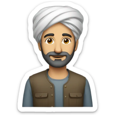 Iranian man sticker