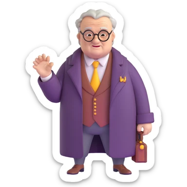 Professor Slughorn from Harry Potter sticker
