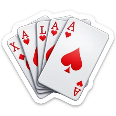 Cards Shuffling  sticker