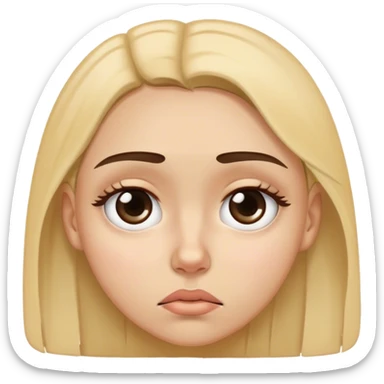 emoji de chica cansada con insomnio  sticker