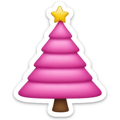 Can you make a pink Christmas tree  sticker