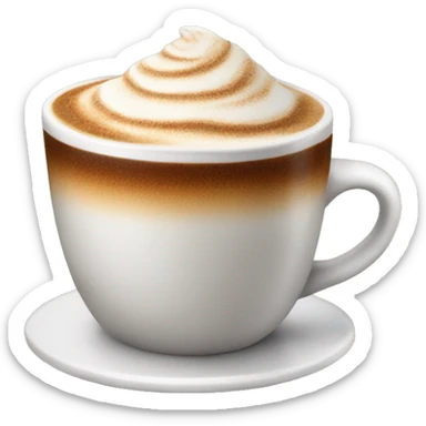 Winter cappuccino  sticker