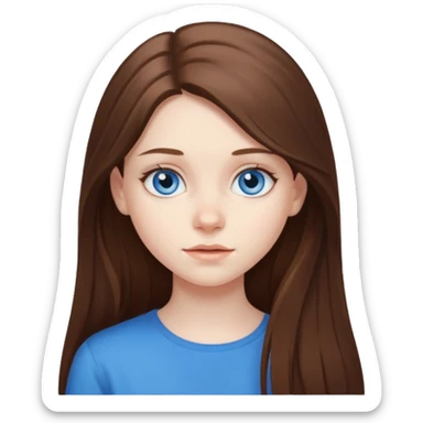 An bloude girl teen-adoult very  long hair sticker