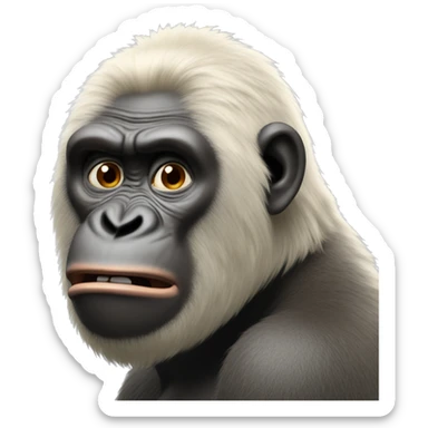 The ape cried. sticker