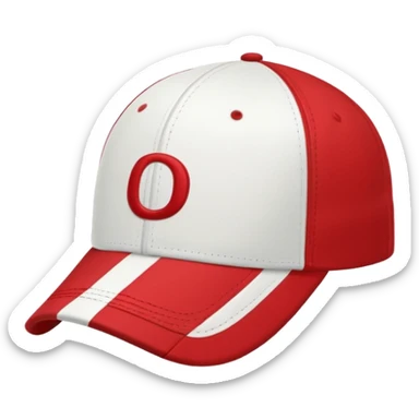 striped Baseball Cap sticker