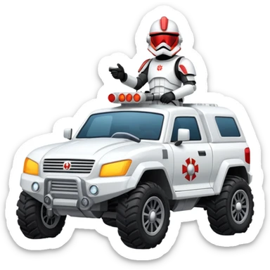 Snow planet Imperial Shock Troopers police off road interceptor  sticker