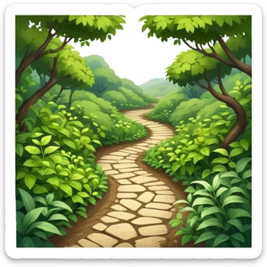 overgrown path sticker