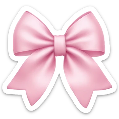Light pink bows sticker