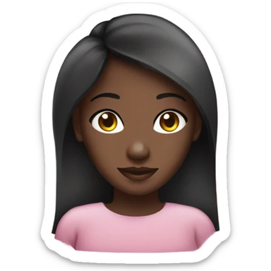 Black girls face on credit card sticker