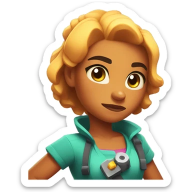 amber from brawl stars sticker