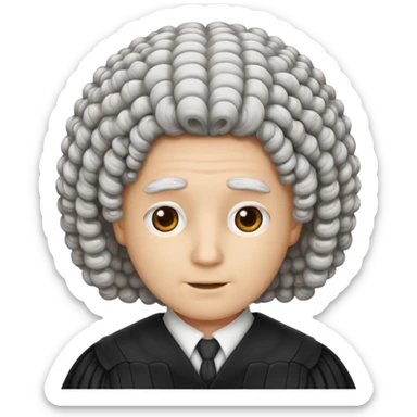 Courtroom Items, only a Judge’s Wig 

 sticker