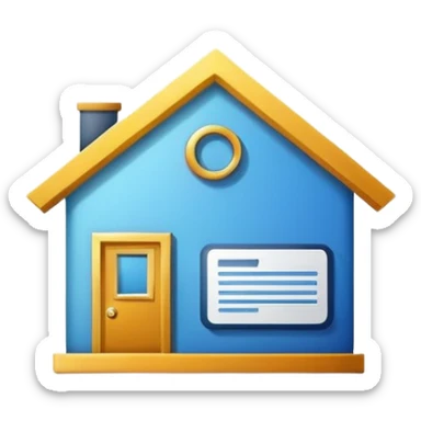 documents and personal license logo house sticker