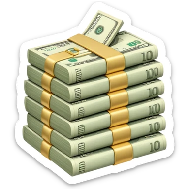 Yamaka made of money sticker