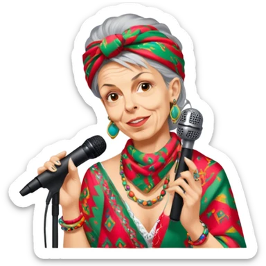 Colorful Singer sticker