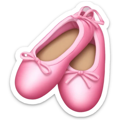 pink ballet slippers sticker