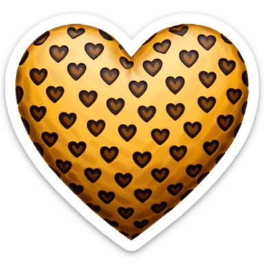 Cuore leopardato sticker