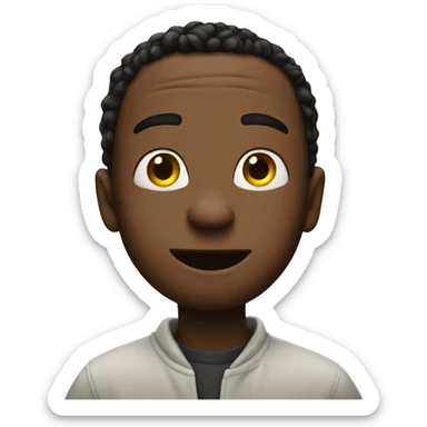 An emoji in a movie poster sticker