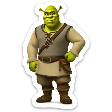 Shrek with donkey sticker