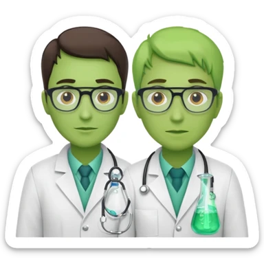 green scientific experts sticker