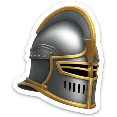 Knight’s helmet, side profile sticker