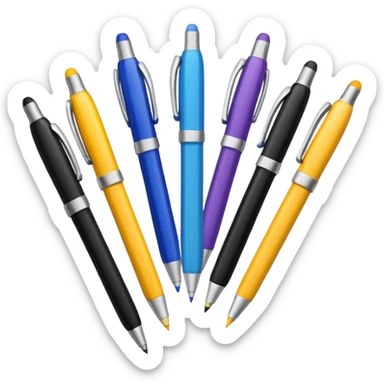 school equipment pens sticker