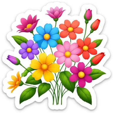 🌸 in different colors sticker
