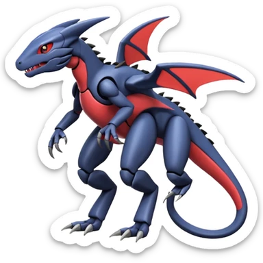 Heliolisk-Salandit-Gabite-Cyclizar-Genesect-Pokémon, full body sticker