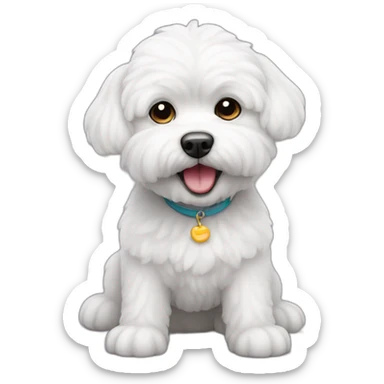 Bichon dog sticker