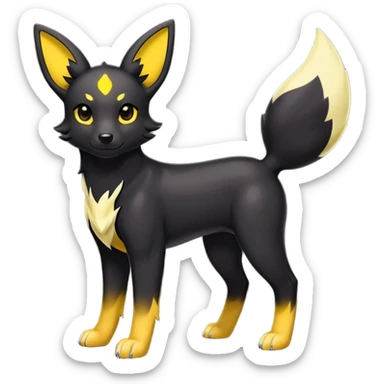 Houndour-Umbreon-hybrid sticker