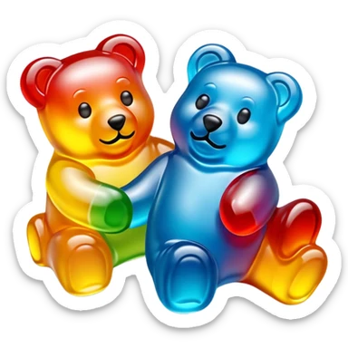 Haribo gummy bear candy sticker