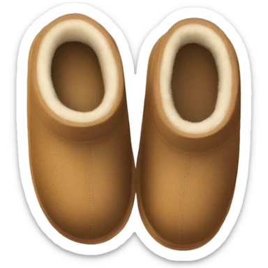 pair of ugg slippers  sticker