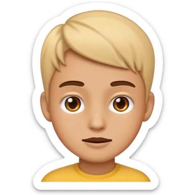 Plz a person who is young in emoji saradr sticker