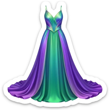 Iridescent  gown sticker