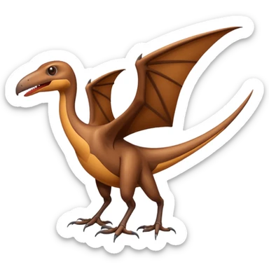 pterodactyl standing sticker