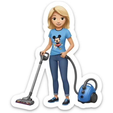 Disney vacuuming  sticker