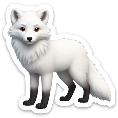 Arctic Fox full body sticker
