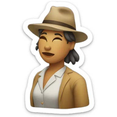 uma pessoa gritando é gain sticker