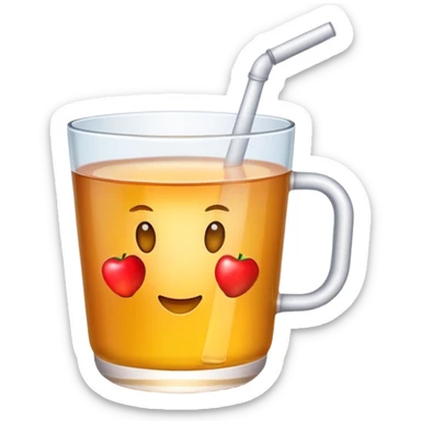 apple juice cup sticker