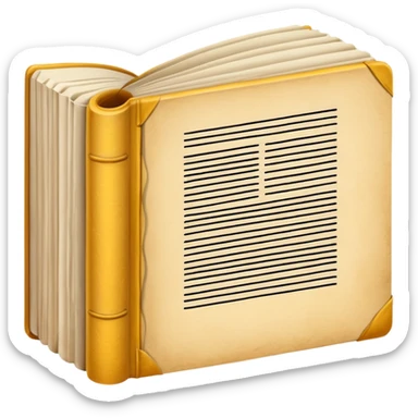 BLACK AND WHITE COLORLESS WRITTEN PAPER BOOK sticker