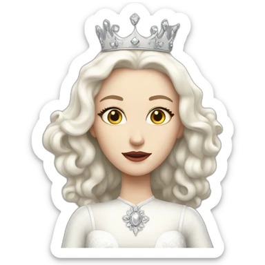 white queen sticker