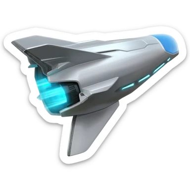 open space ship sticker