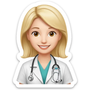 doctora mujer sticker